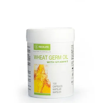 Wheat Germ Oil with Vitamin E - vitamino E maisto papildas (100 kapsulių)